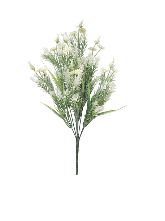 80321 | ROSEMARY W/FLOWERS X9 | CREAM