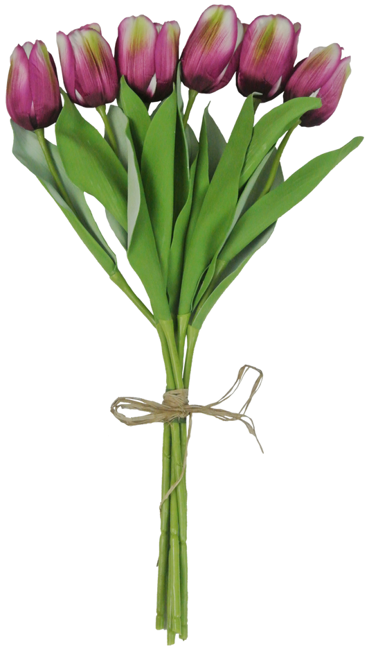80333-PU |  26" | TULIP BUNDLE X6 |  PURPLE