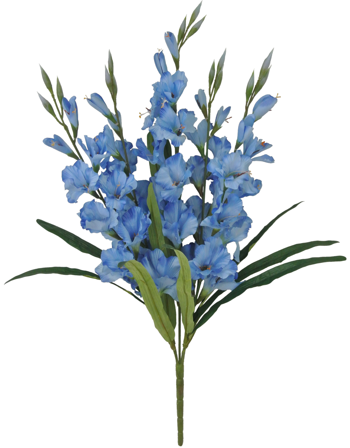 80358-BL | 30" | Gladiolus Bush x5 | Blue - A&B Wholesale Market Inc