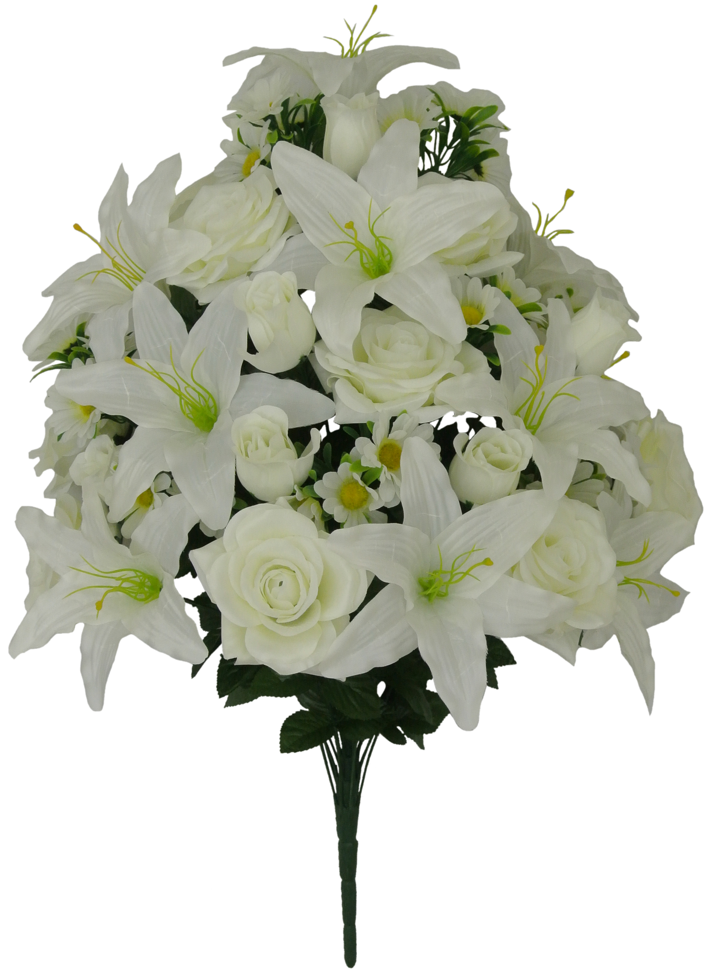 80359A-CR | 28" | LILIUM ROSE MIXED BUSH | CREAM