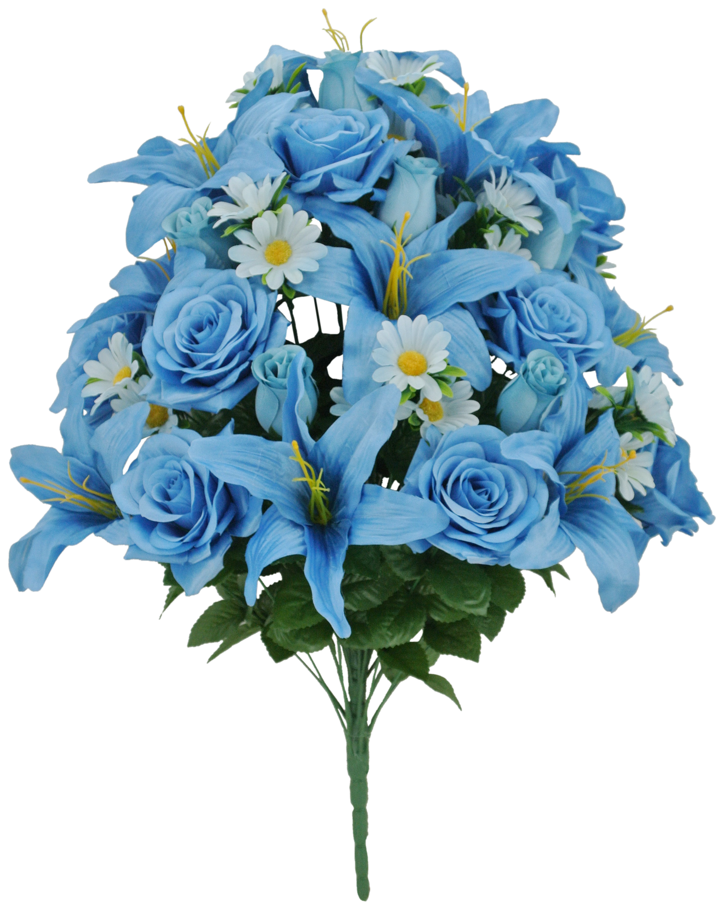 80359A-TQ | 28" | LILIUM ROSE MIXED BUSH | TURQUOISE
