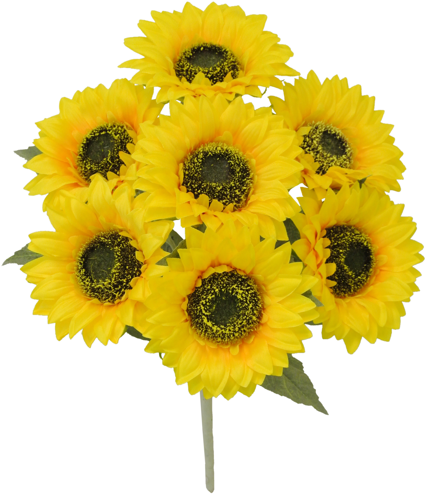 80837-YEL | 18" | SUNFLOWER BUSH X7 | YELLOW - A&B Wholesale Market Inc