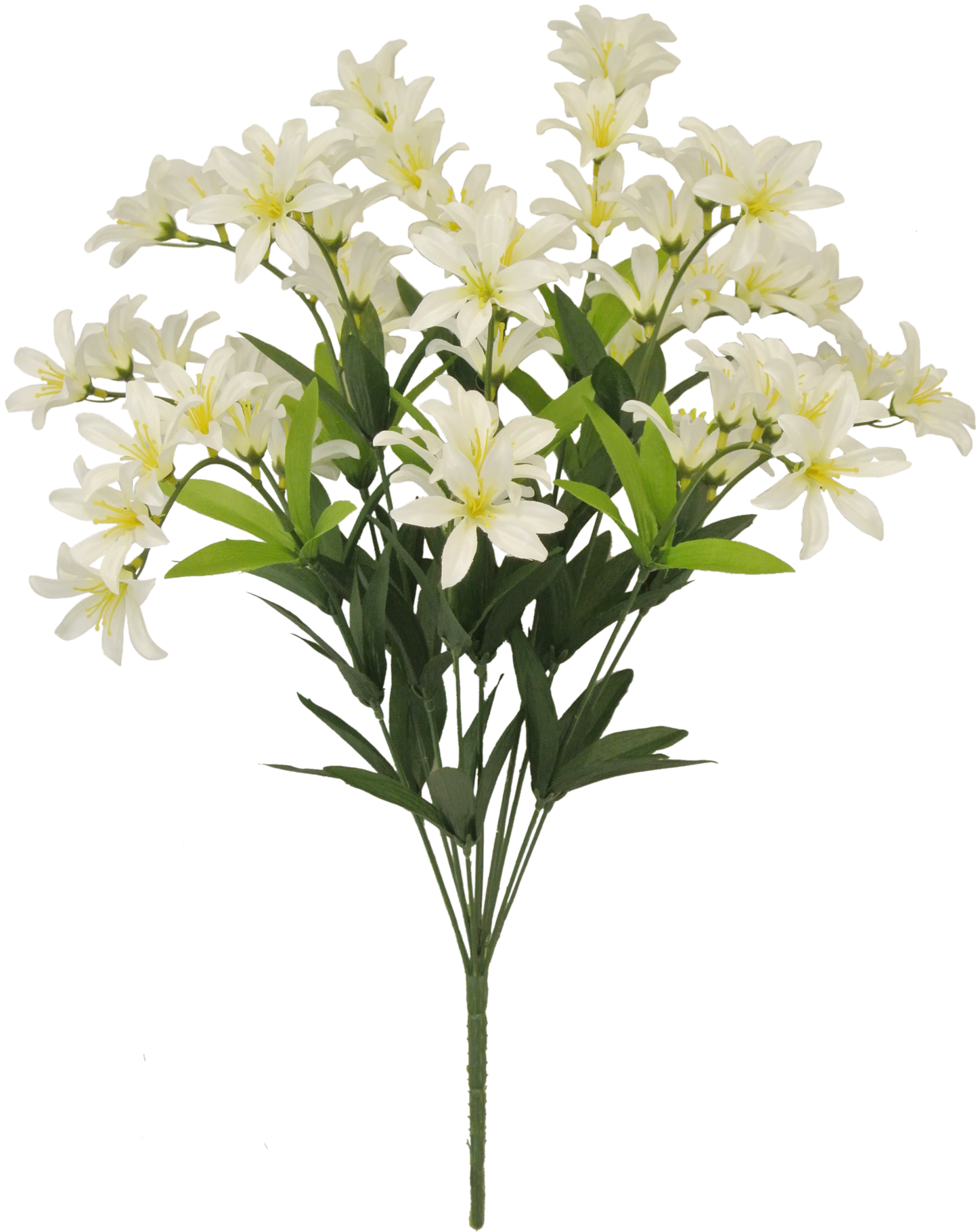 80999-CR | 20" | SATIN FREESIA BUSH X12 | CREAM