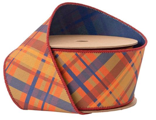 8203W-369-63E | 2.5" | Dupioni Fall Bais Plaid | 10yds