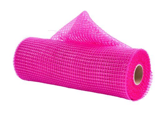 RE890011 | 10" |  Horizontal Wide Stripe Mesh |  Hot Pink |  10yds