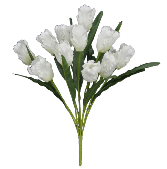 82526-CR | 21" | TULIP BUSH X12 |  CREAM