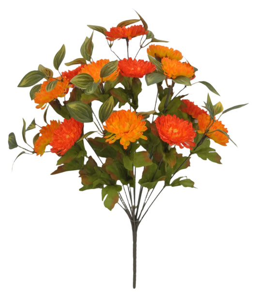 82956-ORYEL 18.5" Mum Bush x14 - A&B Wholesale Market Inc