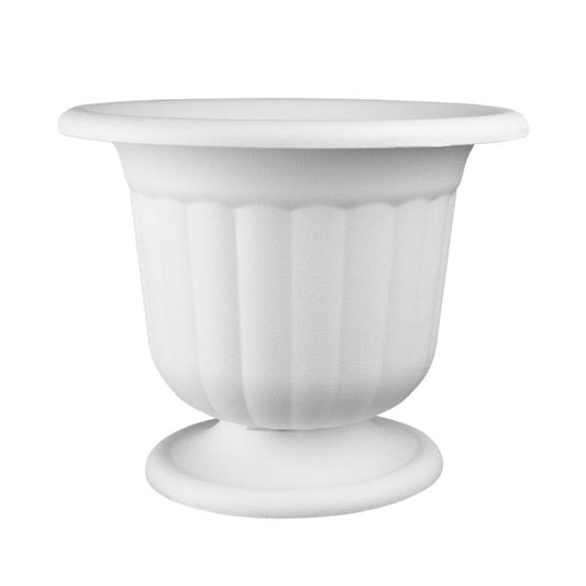 83-12-22 White Pedestal Urn 9.625"