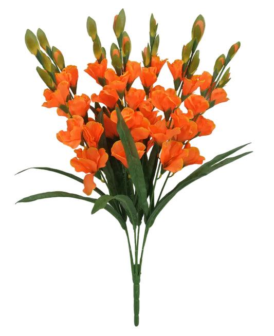 83343-OR | 27" | Gladiolus Bush x7 | Orange