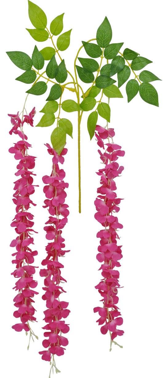 83441-FU | 43" | WISTERIA SPRAY X3 | FUCHSIA