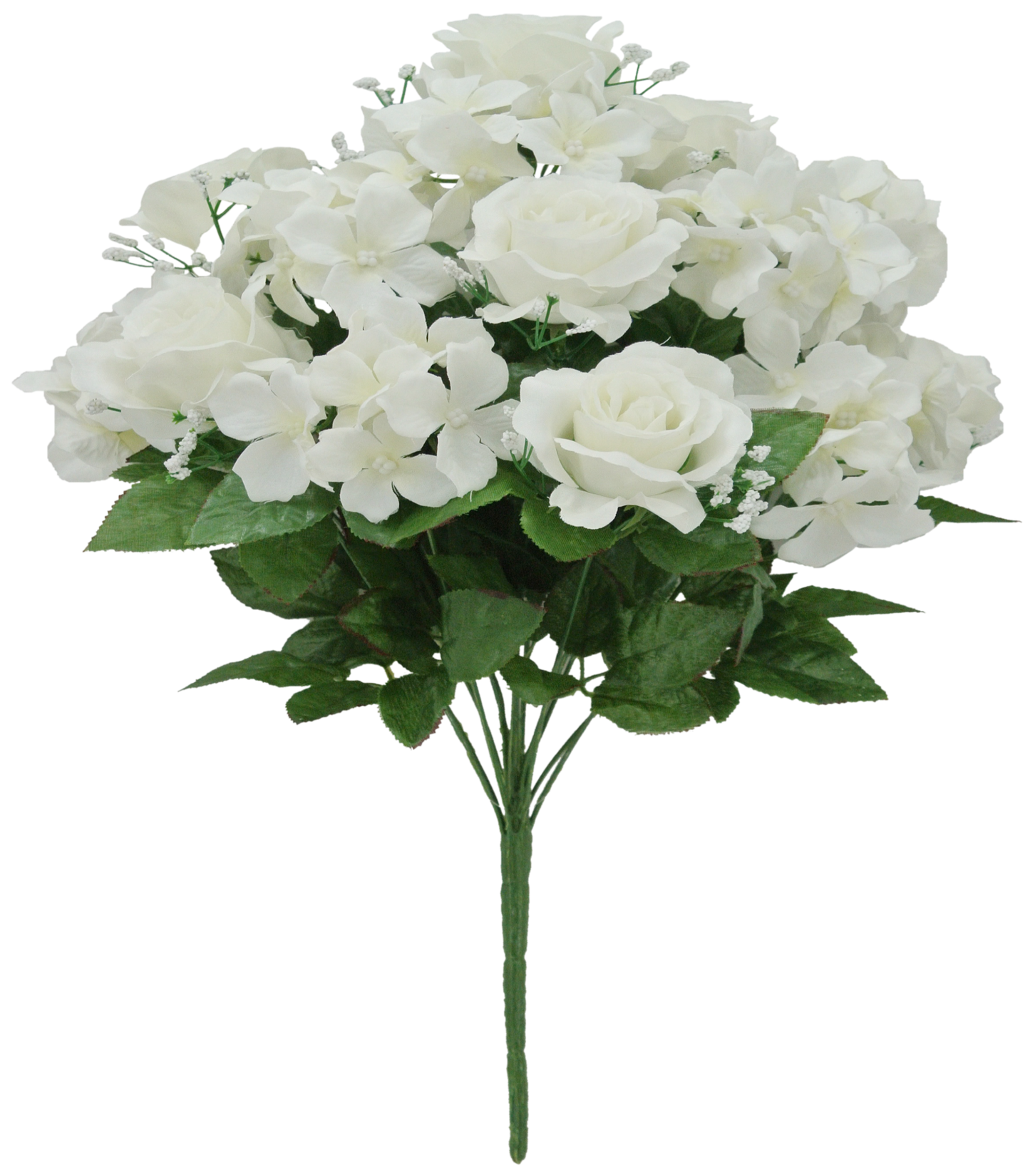 84031-CR|  19" |  ROSE HYDRANGEA BUSH |  CREAM