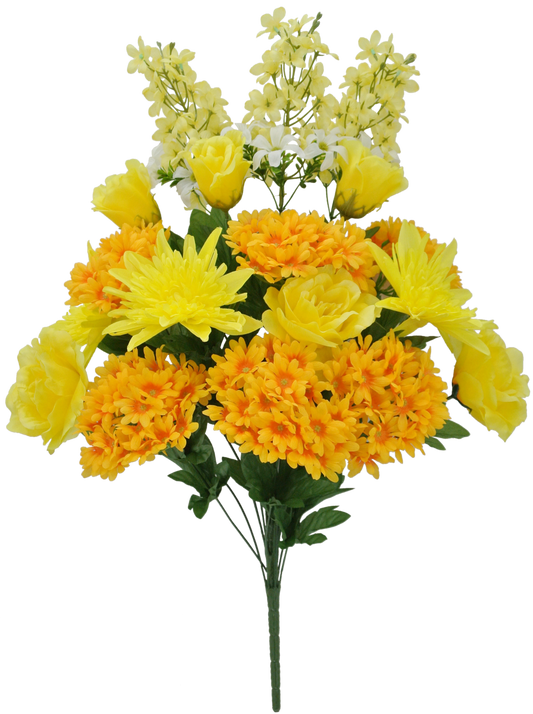 84053-GOLDYEL | 29" | ROSE SPIDER MUM DAISY | GOLD/YELLOW