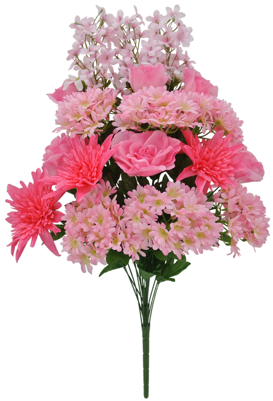 84053-PK | 29" | ROSE SPIDER MUM DAISY | PINK