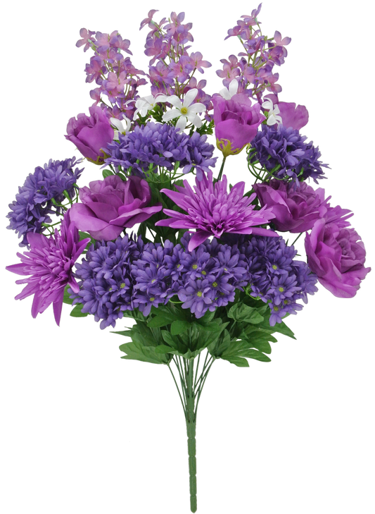 84053-PU | 29" | ROSE SPIDER MUM DAISY | PURPLE