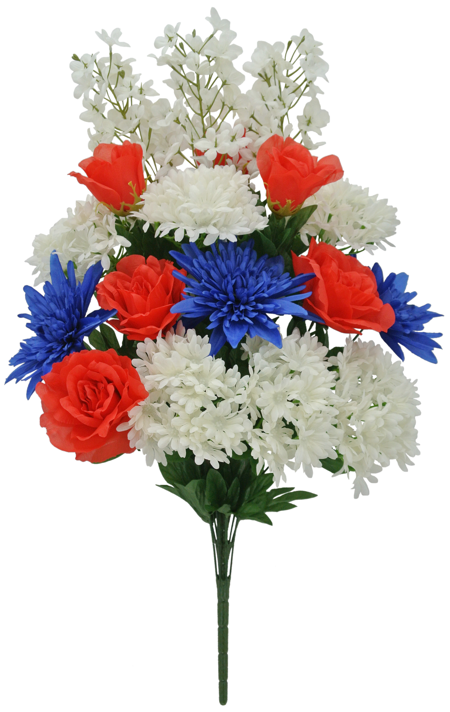 84053-RDWTBL | 29" | ROSE SPIDER MUM DAISY | RED/WHITE/BLUE