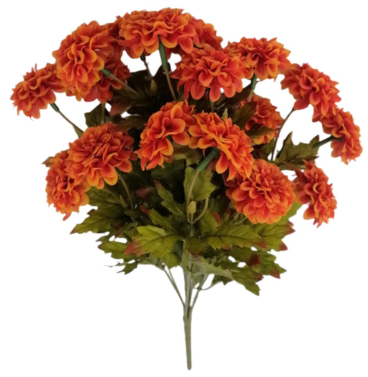 84402-OR | 16" | MARIGOLD BUSH X16 | ORANGE - A&B Wholesale Market Inc