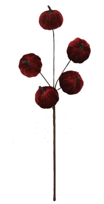 84447-BG | 25" | Pumpkin Spray | Burgundy