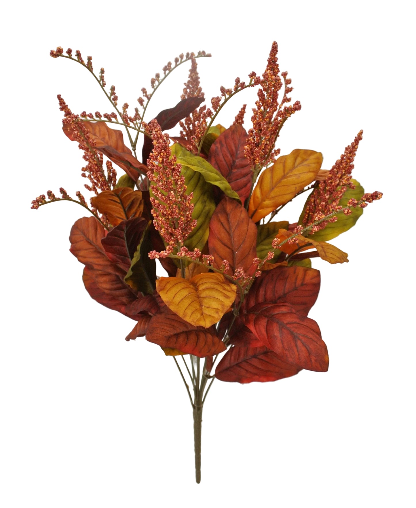 84481-RDYELGN | 23" | SATIN LAUREL BUSH X12 | RED/YEL/GREEN
