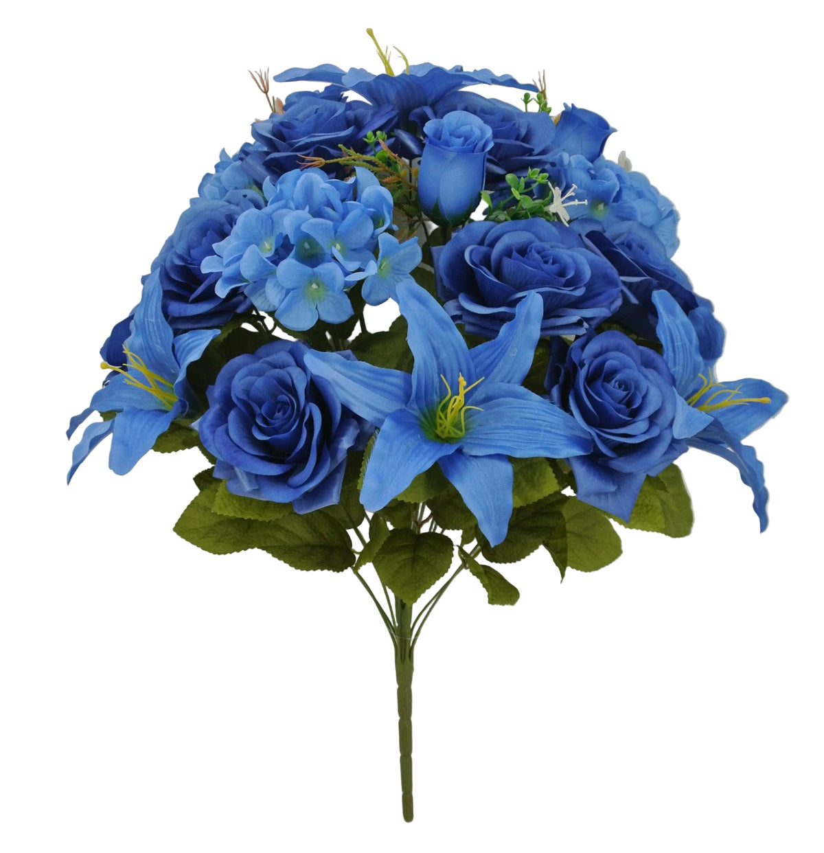 84550-BL | 23" | ROSE TIGER LILY BUSH X18 | BLUE