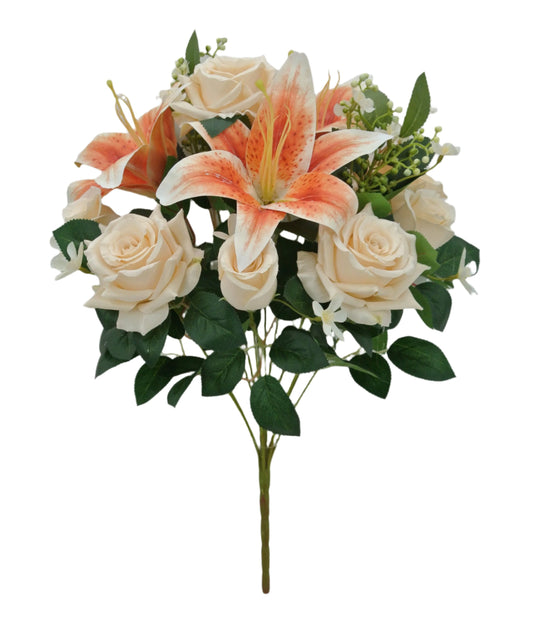 84693-BESAL  18" ROSE TIGER LILY BUSH X12