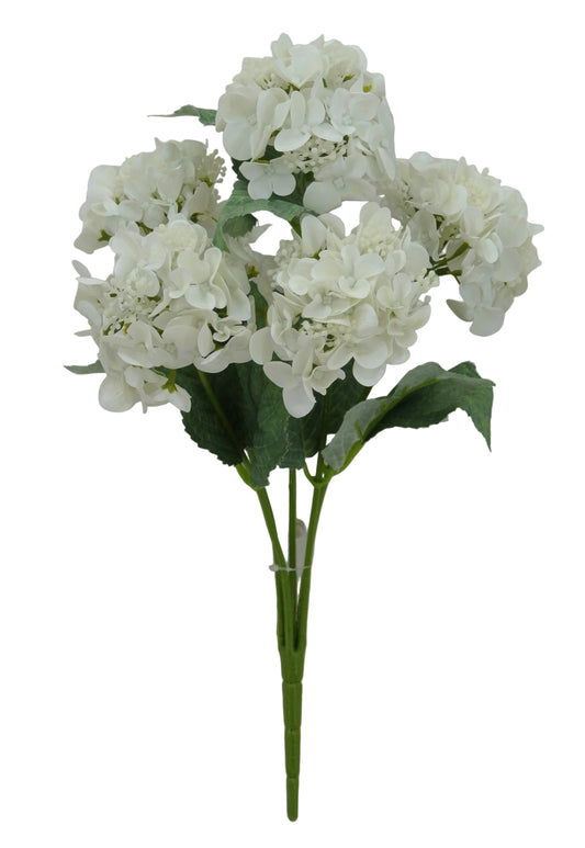 84845-CR | 17" | SOFT TOUCH HYDRANGEA | CREAM