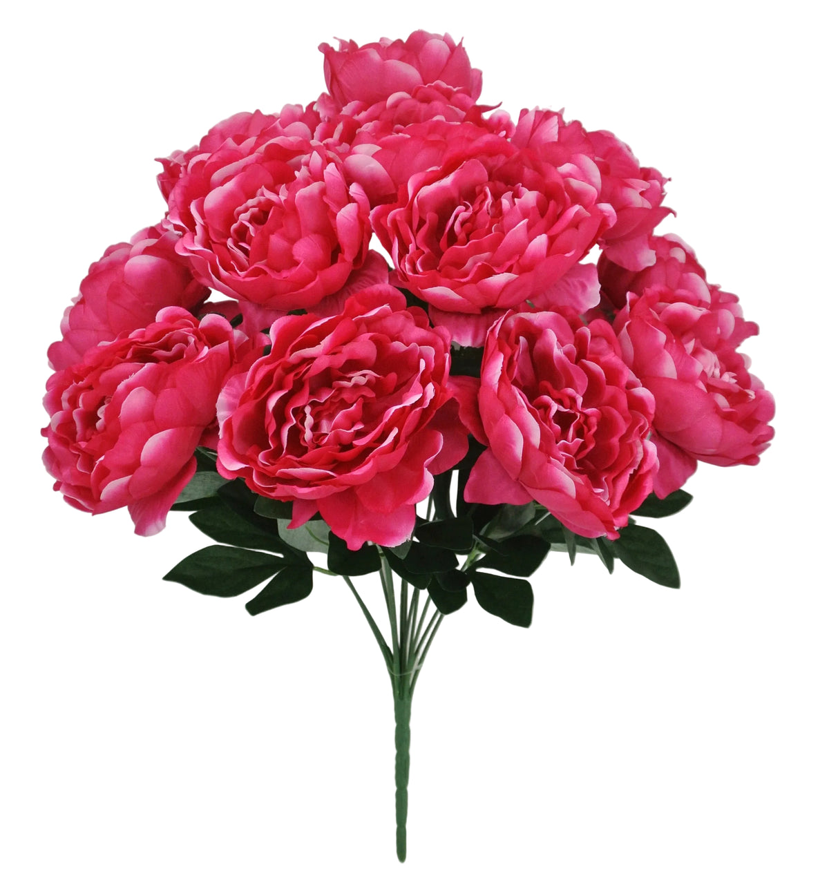 84859-FU | 20" | PEONY BUSH X12 | FUCHSIA