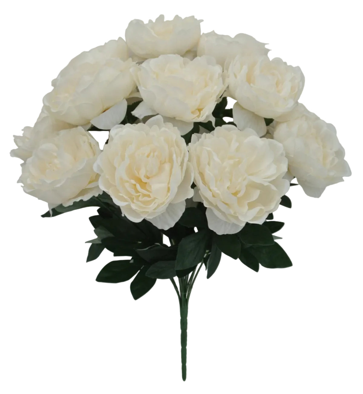 84859-IVORY | 20" | PEONY BUSH X12 | IVORY