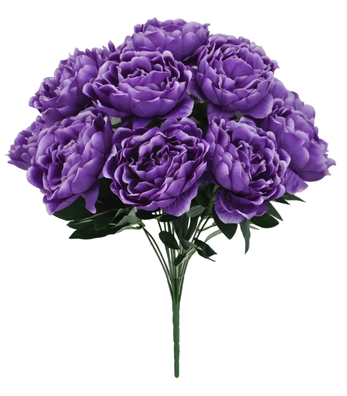 84859-PU | 20" | PEONY BUSH X12 | PURPLE