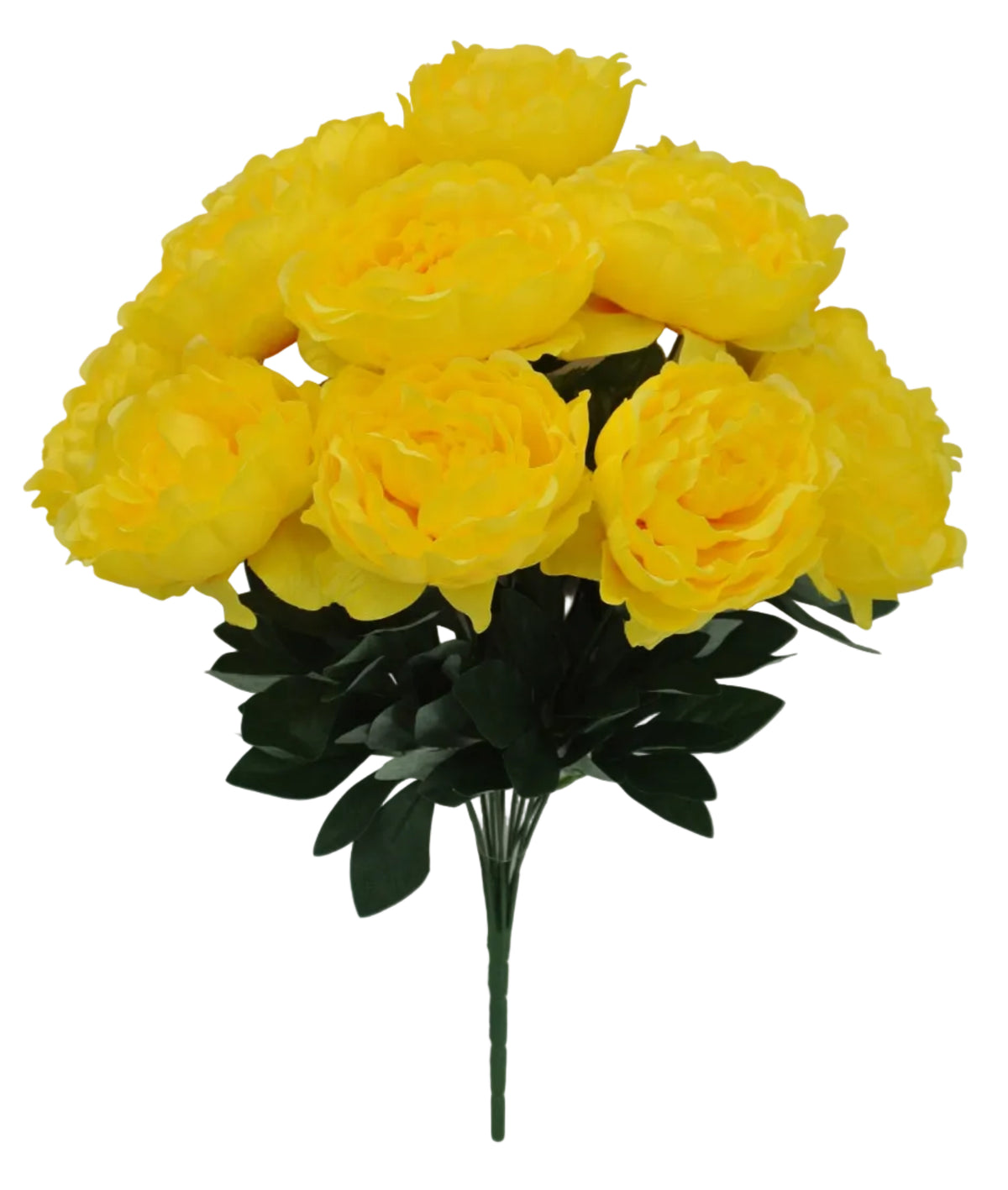 84859-YEL | 20" | PEONY BUSH X12 | YELLOW