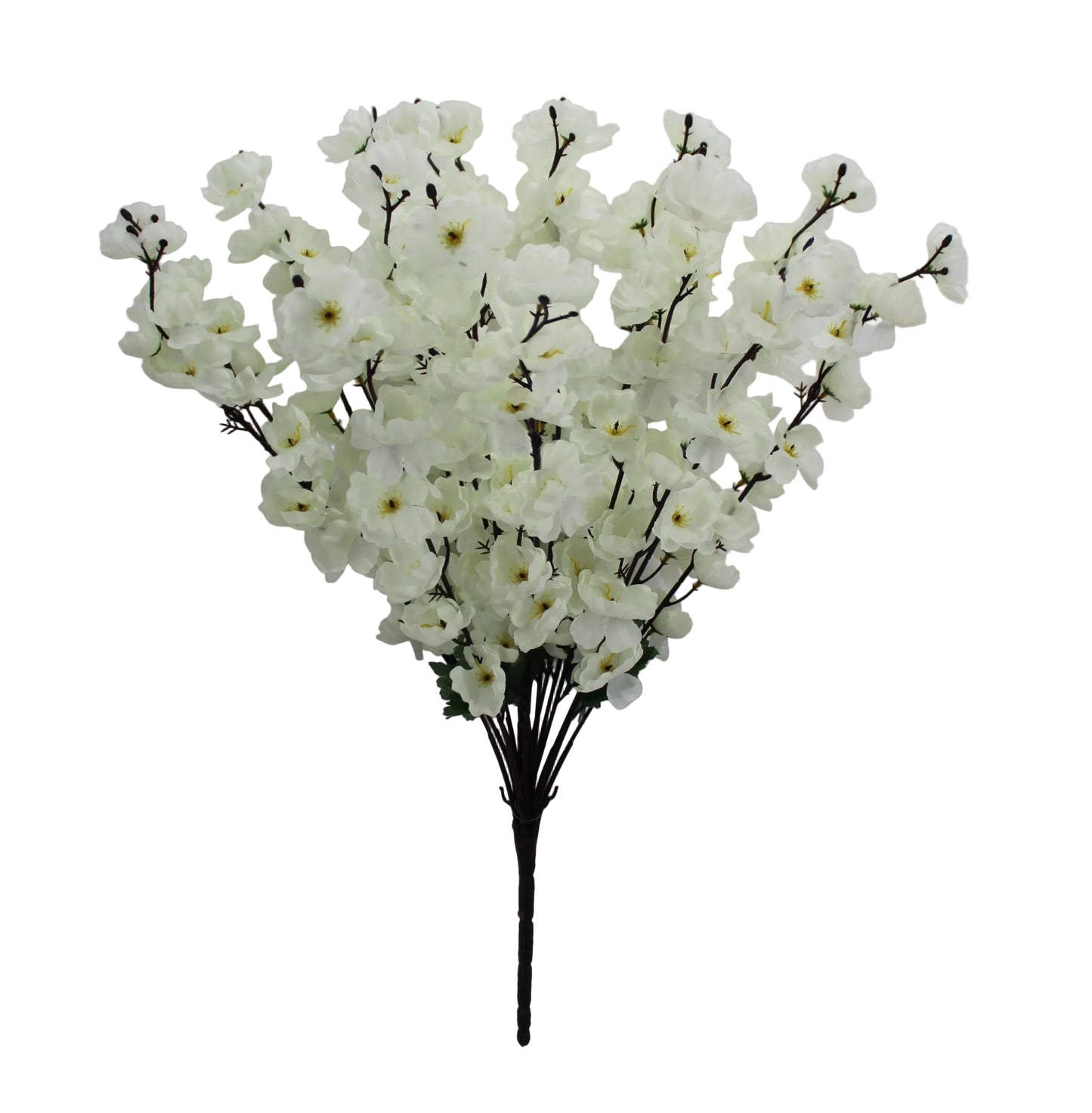 84890-CR | 25" | BLOSSOM BUSH X18 | CREAM