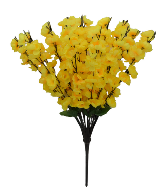 84890-YEL | 25" | BLOOM BUSH X18 | YELLOW
