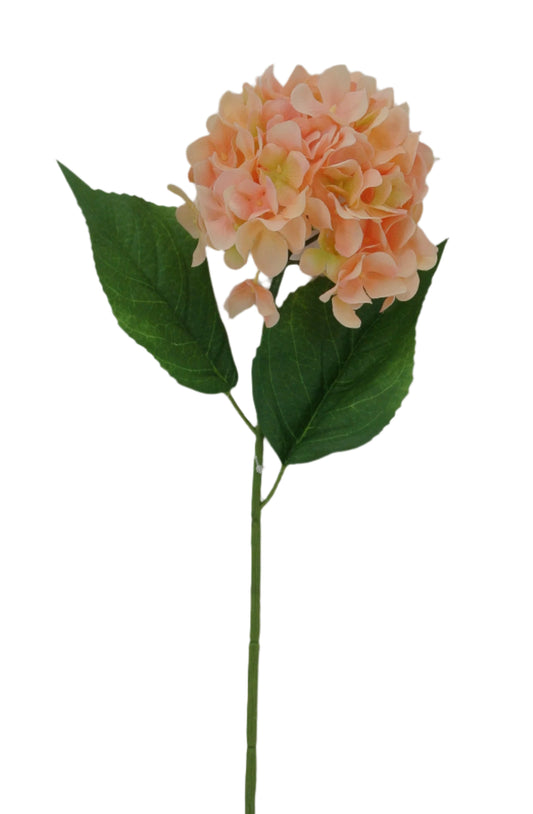 85054-SAL | 26" | SINGLE HYDRANGEA SPRAY | SALMON