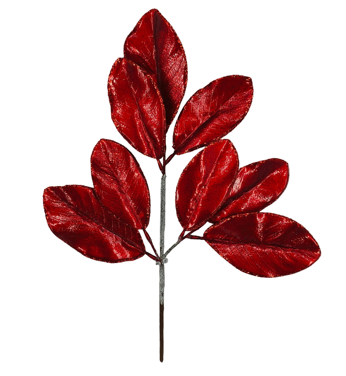 85103-RD | 24" | MAGNOLIA LEAF SPRAY X3 | RED