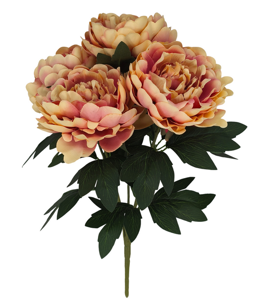 85212-MV | 19" | PEONY BUSH X5 | MAUVE