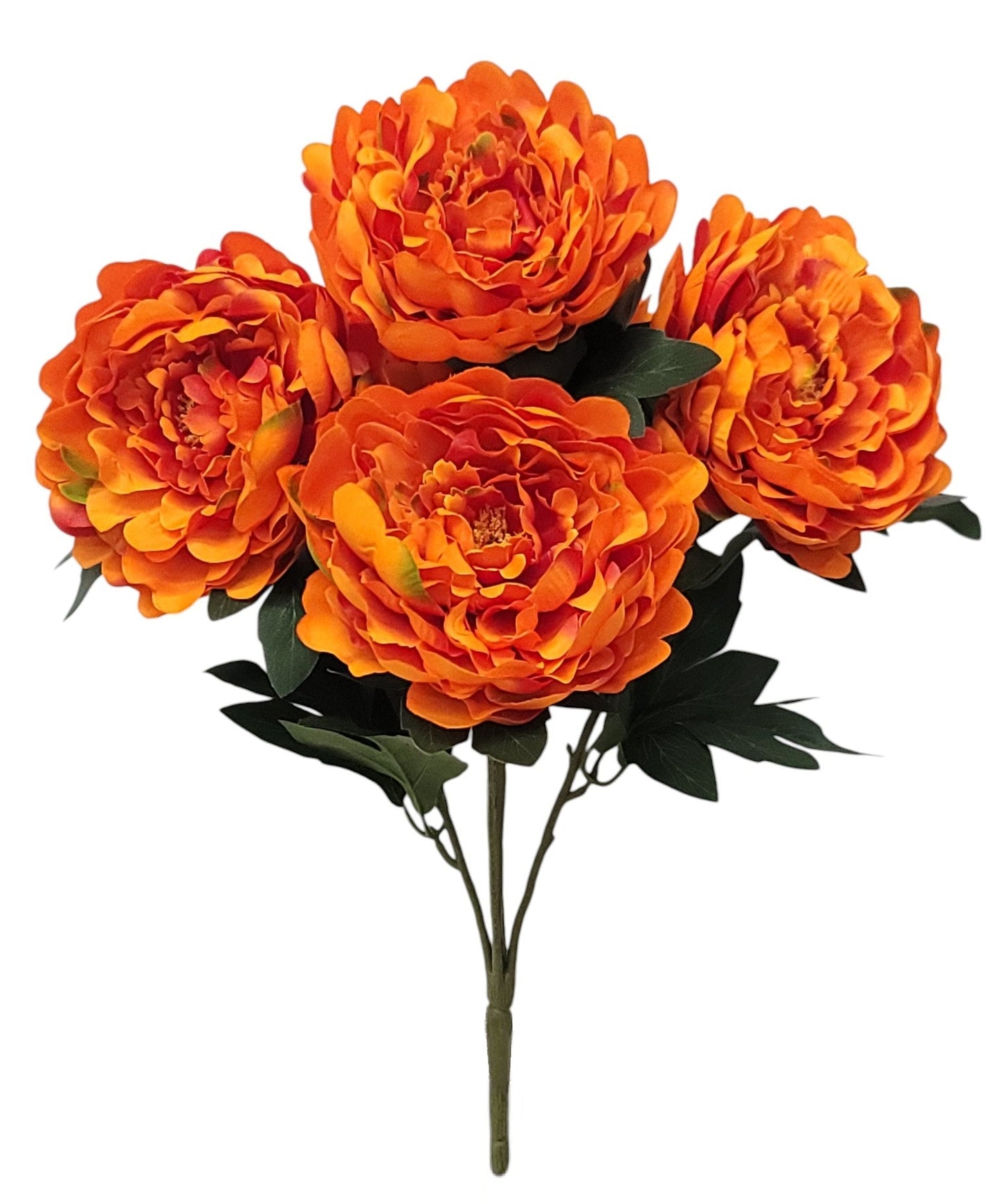 85212-OR | 19" | PEONY BUSH X5 | ORANGE