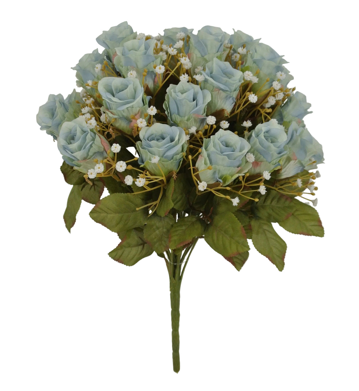 85331-BL | 16" | ROSE BUD BUSH X24 | BLUE