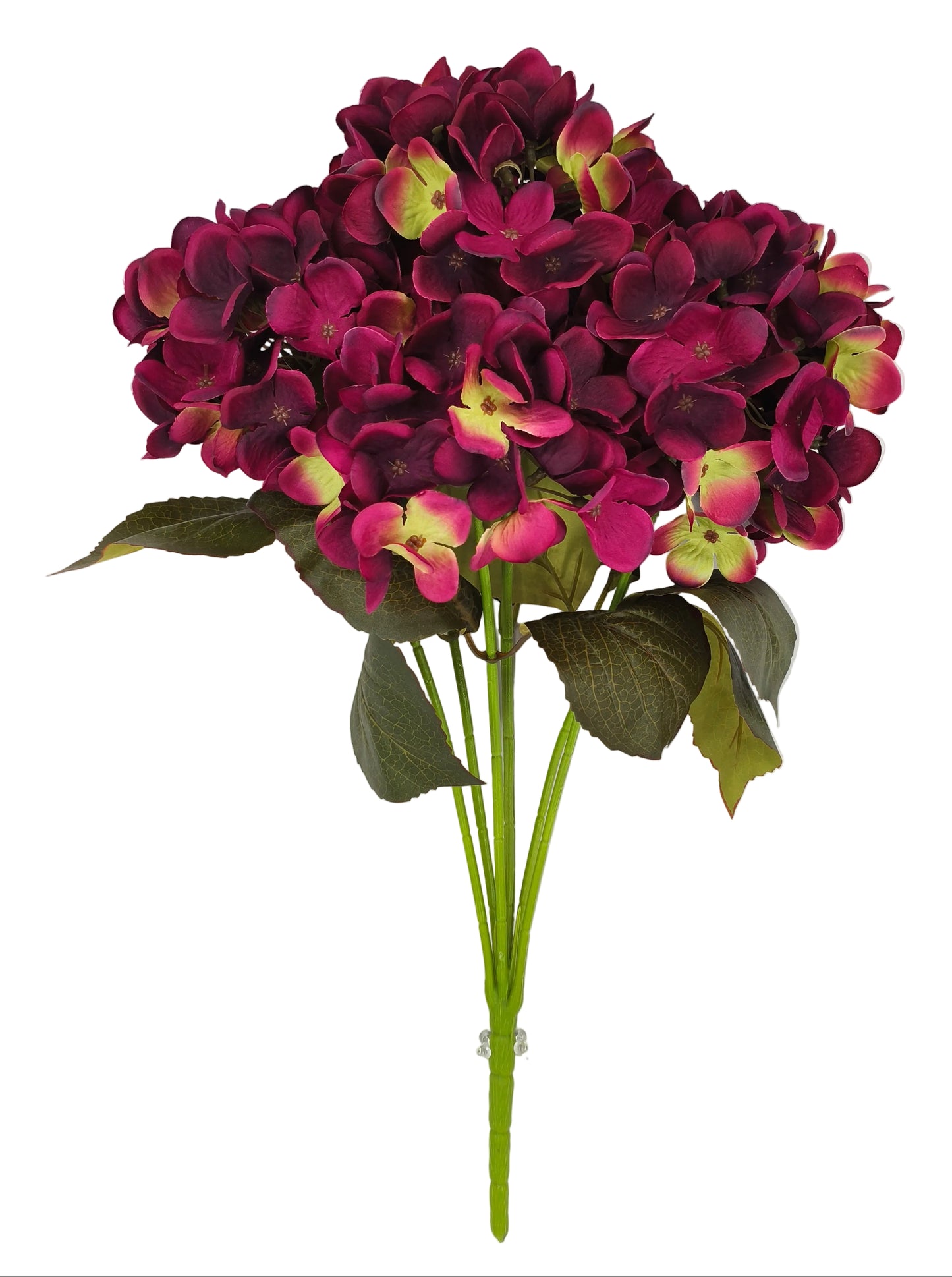 85434-BG | 20" | HYDRANGEA BUSH X7 | BURGUNDY