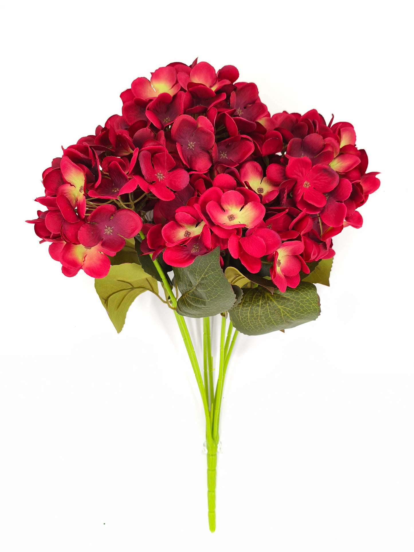 85434-RD | 20" | HYDRANGEA BUSH X7 | RED