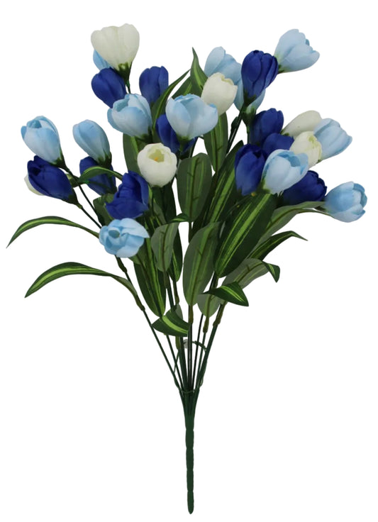 85476-BL | 20" | TULIP BUSH X12 | BLUE - A&B Wholesale Market Inc