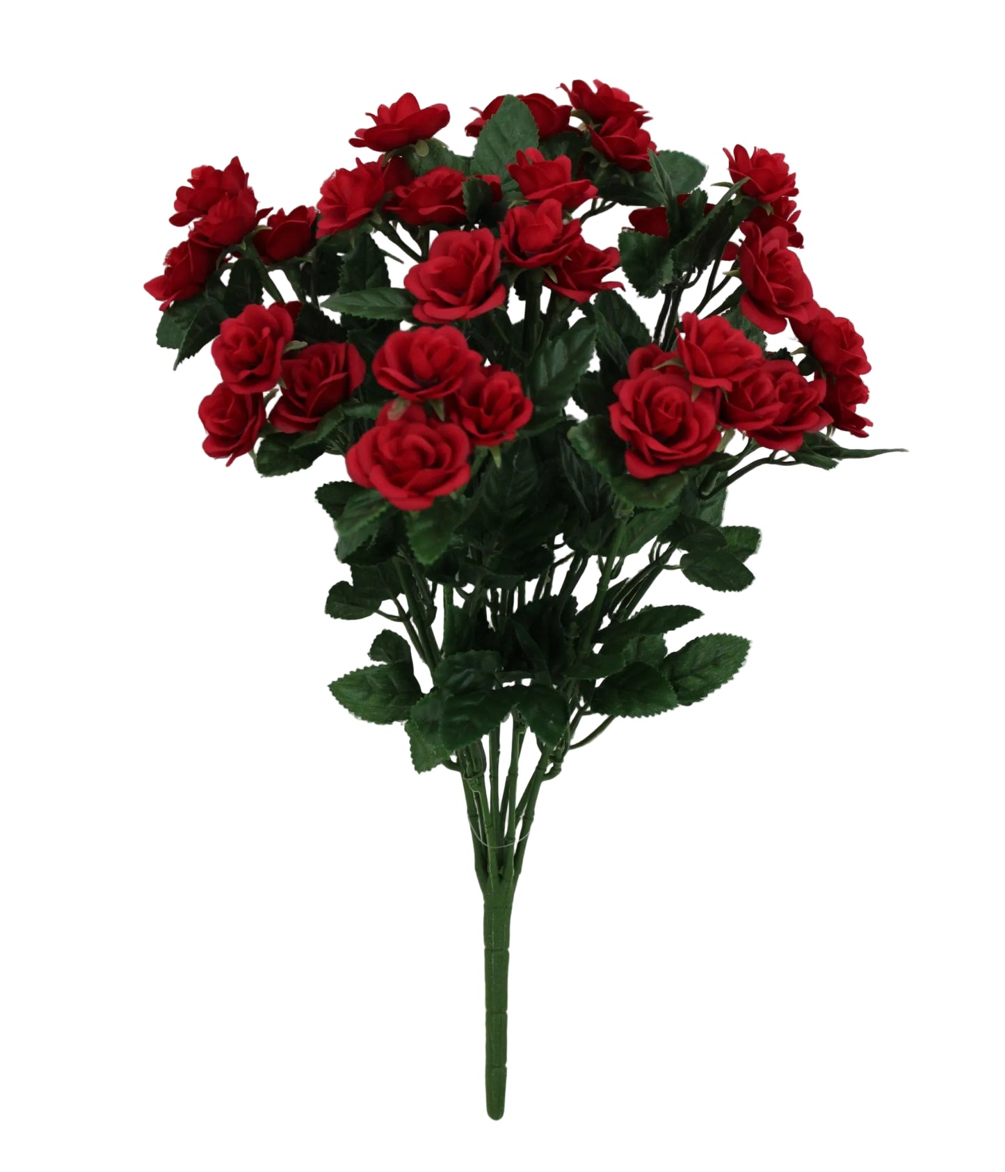 85487-RD | 15" | MINI ROSE BUSH X9 | RED