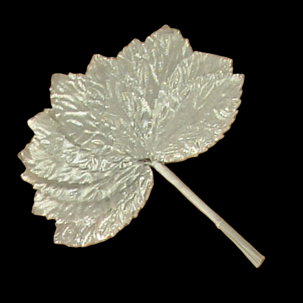 8551-SILVER | 2" | LEAVES | SILVER
