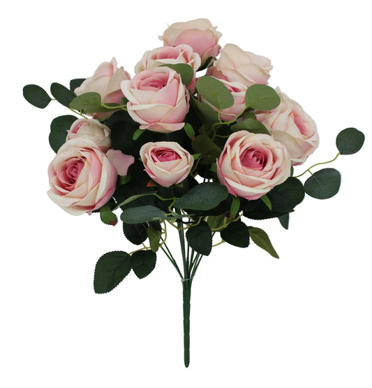 85592-PK | 19" | ROSE BUSH X12 | PINK