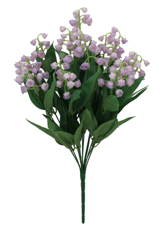 85603-LV | 20" | LILY OF VALLEY BUSH X12 | LAVENDER - A&B Wholesale Market Inc