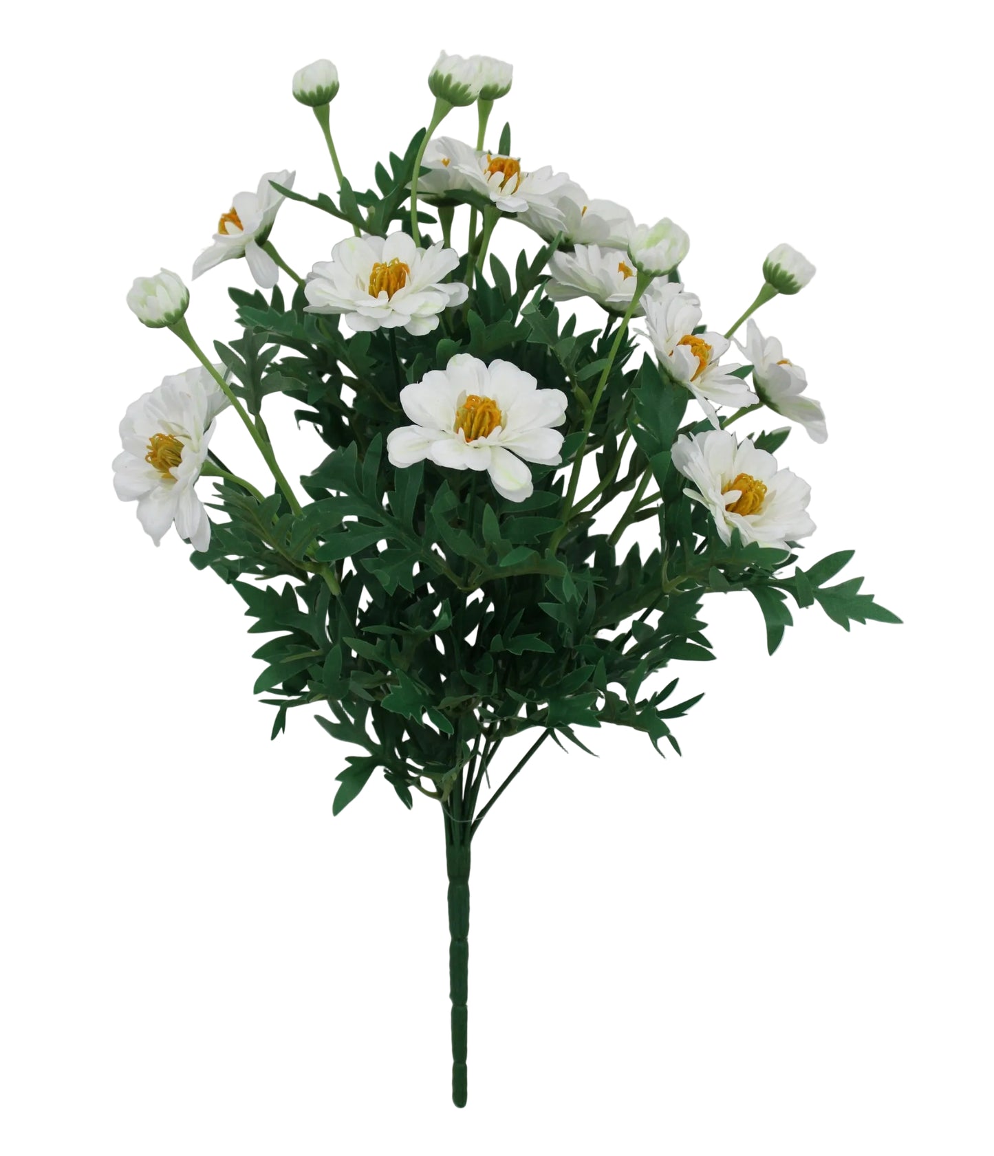 85608-CR | 19" | ZINNIA BUSH X12 | CREAM