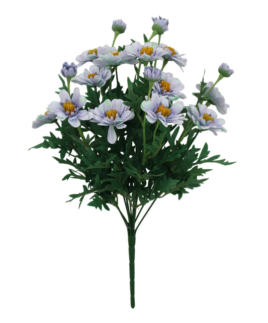 85608-LV | 19" | ZINNIA BUSH X12 | LAVENDER - A&B Wholesale Market Inc
