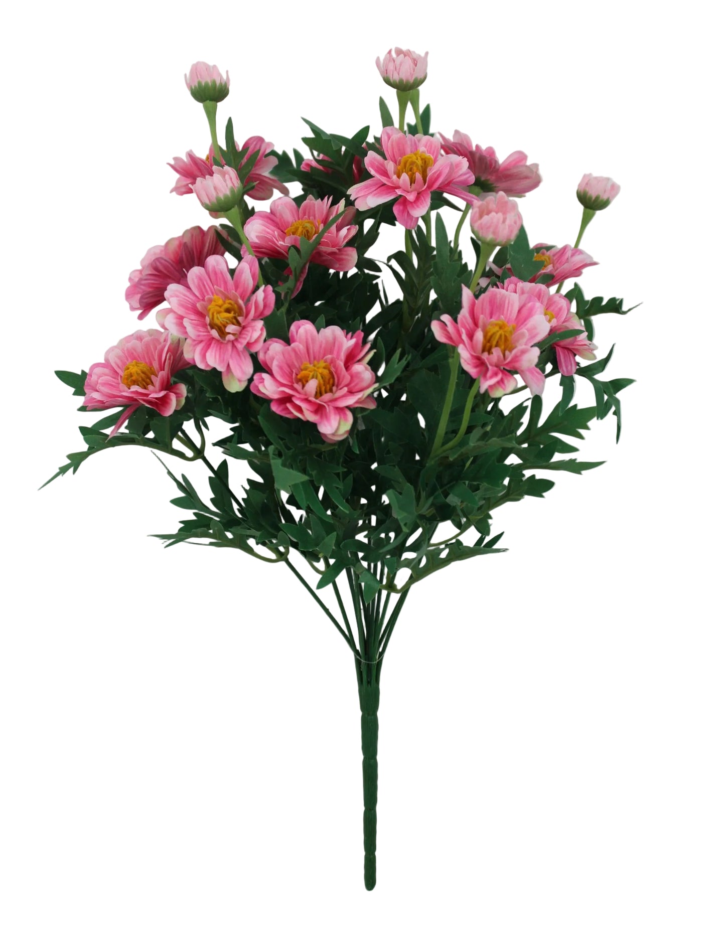 85608-PK | 19" | ZINNIA BUSH X12 | PINK - A&B Wholesale Market Inc