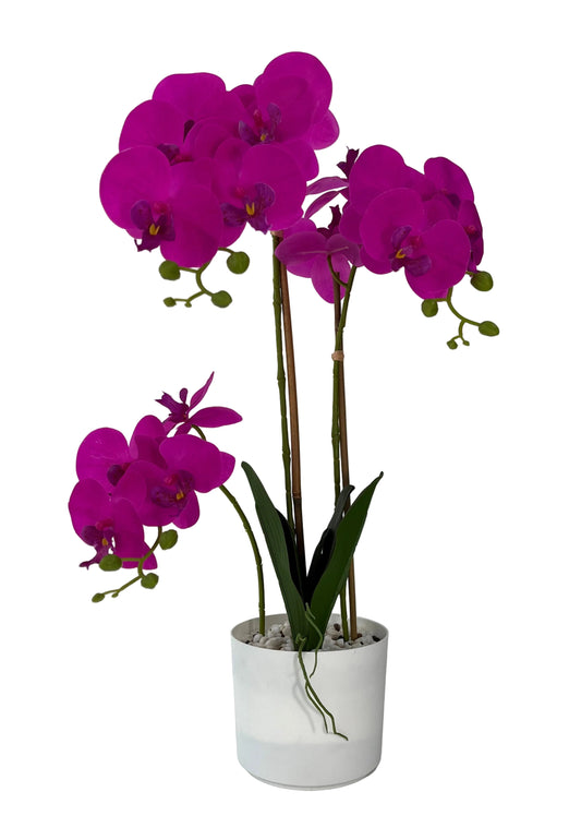 85625-PU | 32" | ORCHID IN POT | PURPLE