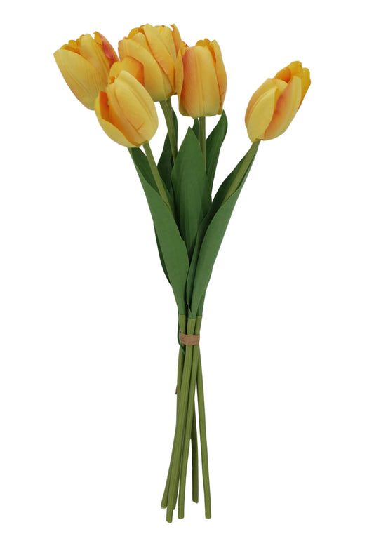 85640-YEL | 19" | TULIP BUNDLE X6 | YELLOW