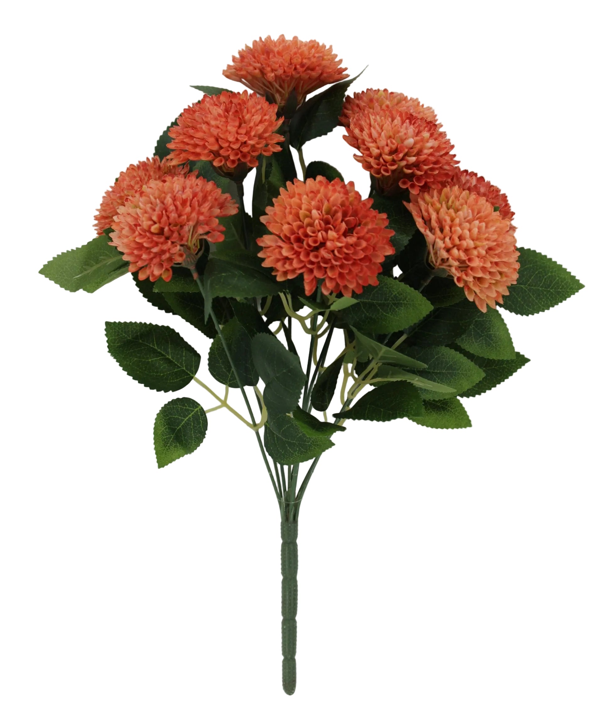 85654-SALMON | 16" | PLASTIC DAHLIA BUSH X9 | SALMON - A&B Wholesale Market Inc