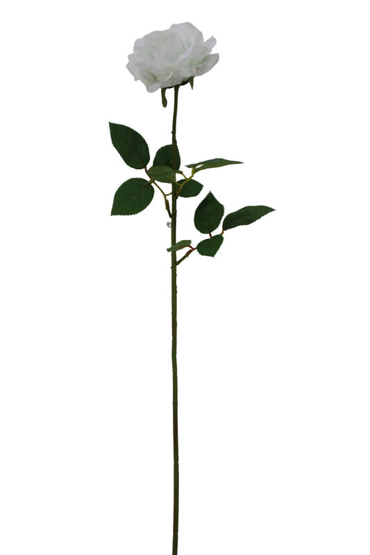 85708-CR | 27.5" | SOFT TOUCH ROSE STEM | CREAM